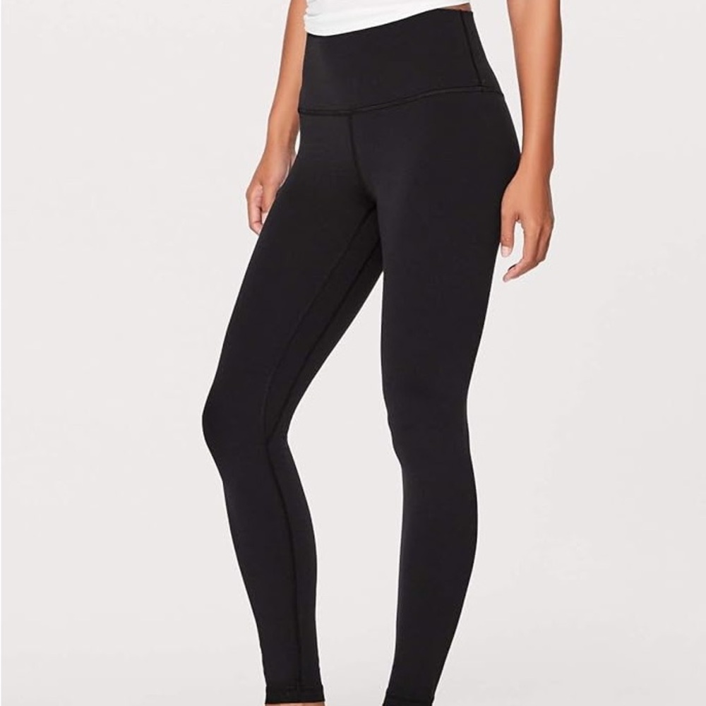 High rise black lululemon